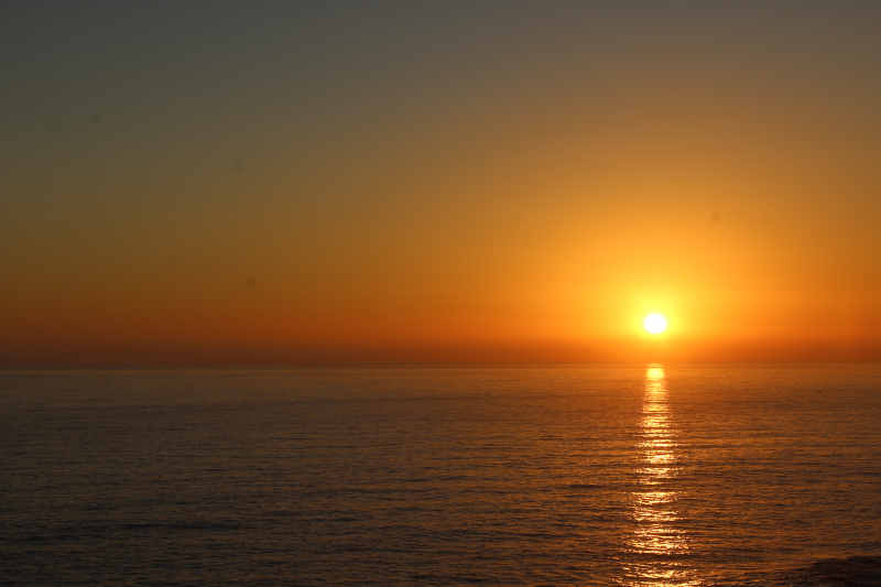 Zonsondergang op Pacific